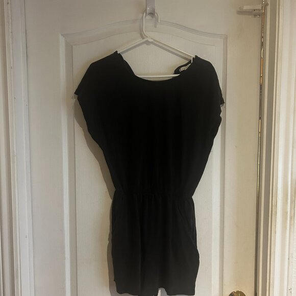 Z Supply Black Short Sleeve Romper with Pockets – Size Small - Picture 3 of 3